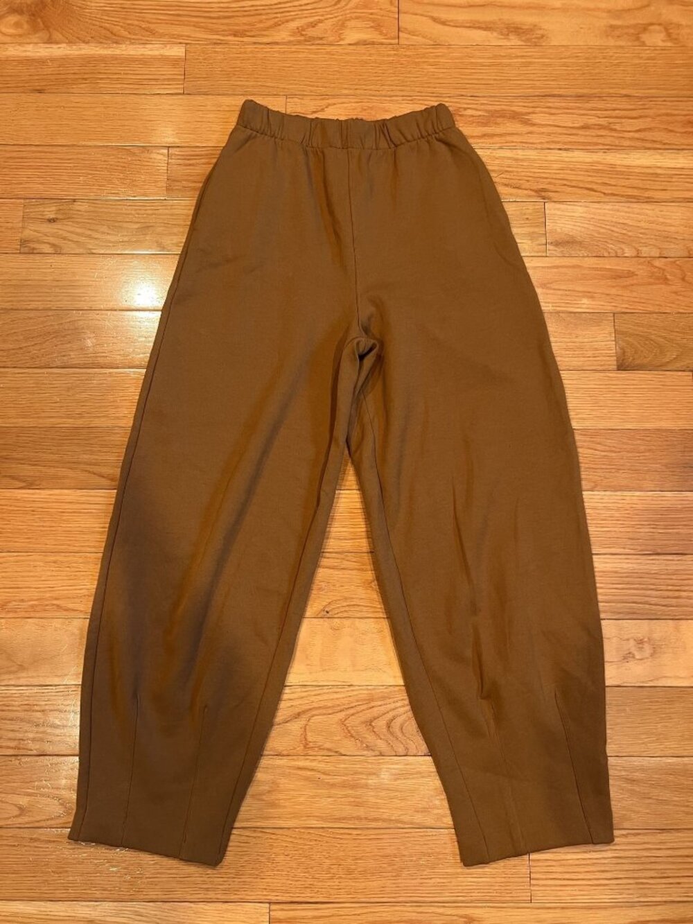 Zara Brown Wide Leg Sweatpants Size Small